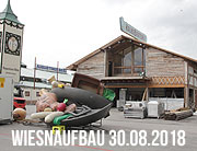 Fotos Aufbauzeit Oktoberfest München 2018 Wiesnaufbau Tag 46 - Fotos und Video vom 30.08.2018 (©Foto: Marikka-Laila  Maisel)